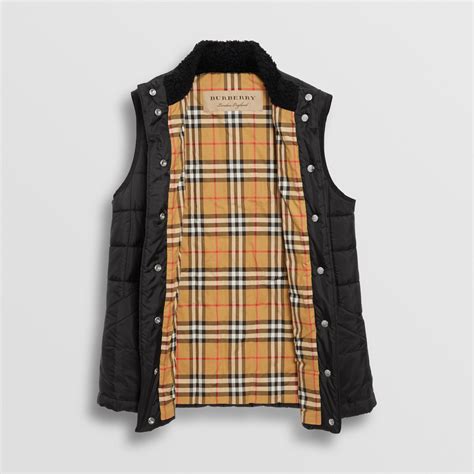 burberry ladies gilet|Burberry black jacket women.